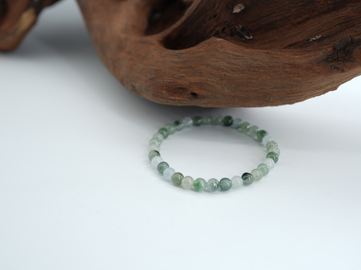 Icy Floating Flower Jadeite Bracelet #J202509002