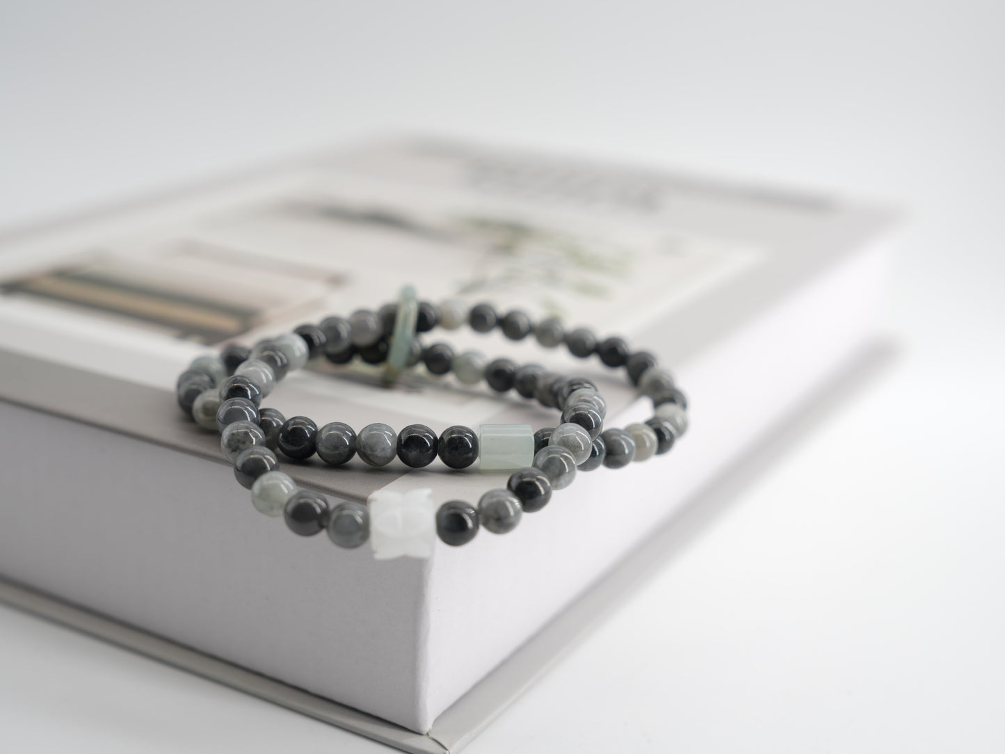 Double String Wuji Jadeite Bracelet #J202509004