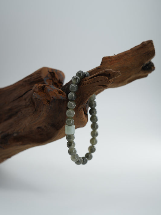 Yellow Wuji jadeite bracelet  #J202601005