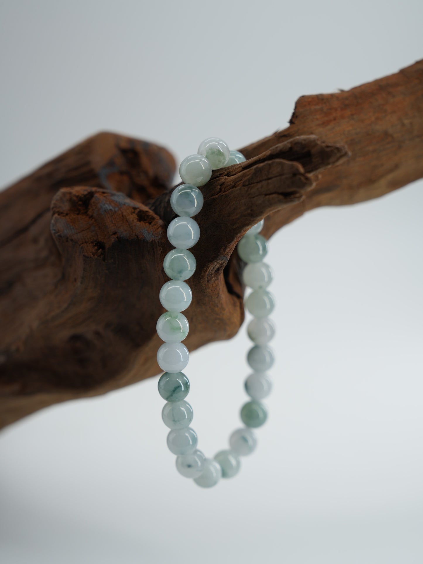 Floating flower jadeite bracelet  #J202601008
