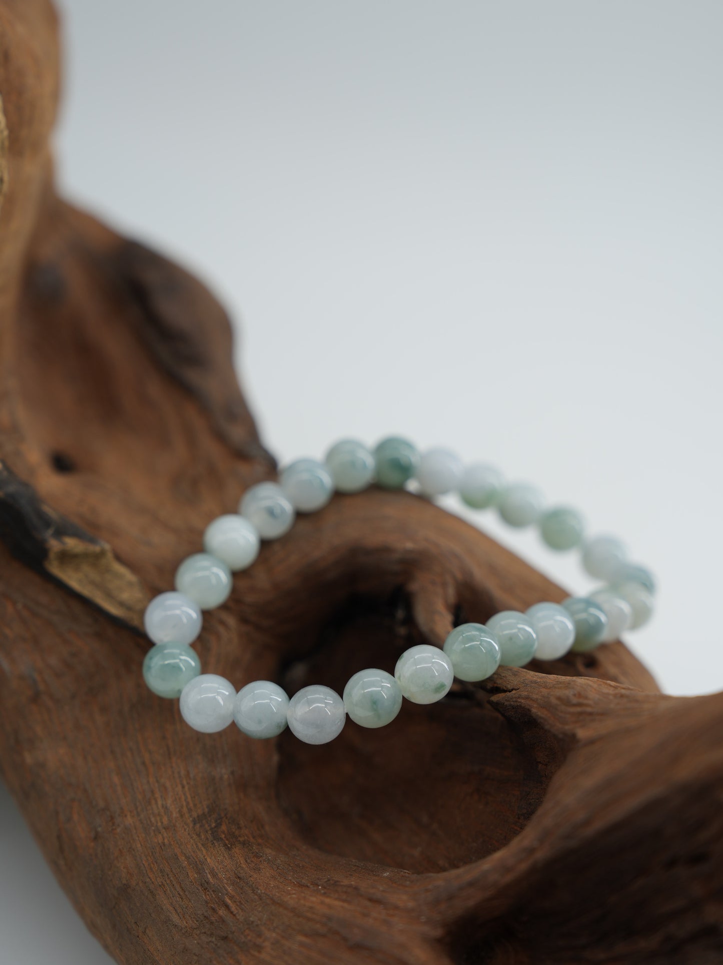Floating flower jadeite bracelet  #J202601008