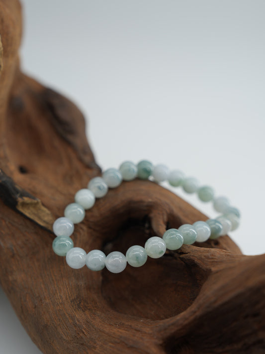 Floating flower jadeite bracelet  #J202601008