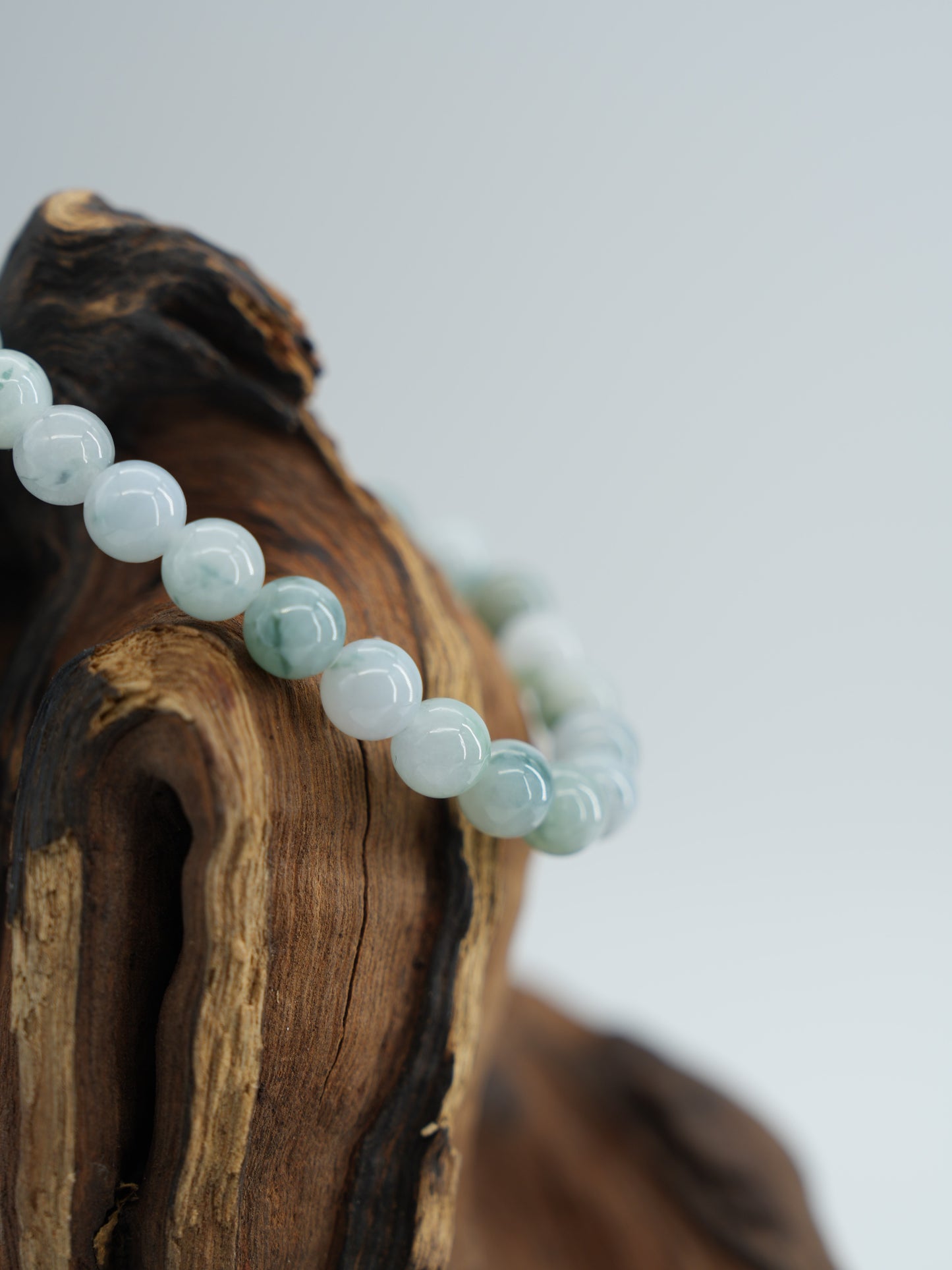 Floating flower jadeite bracelet  #J202601008