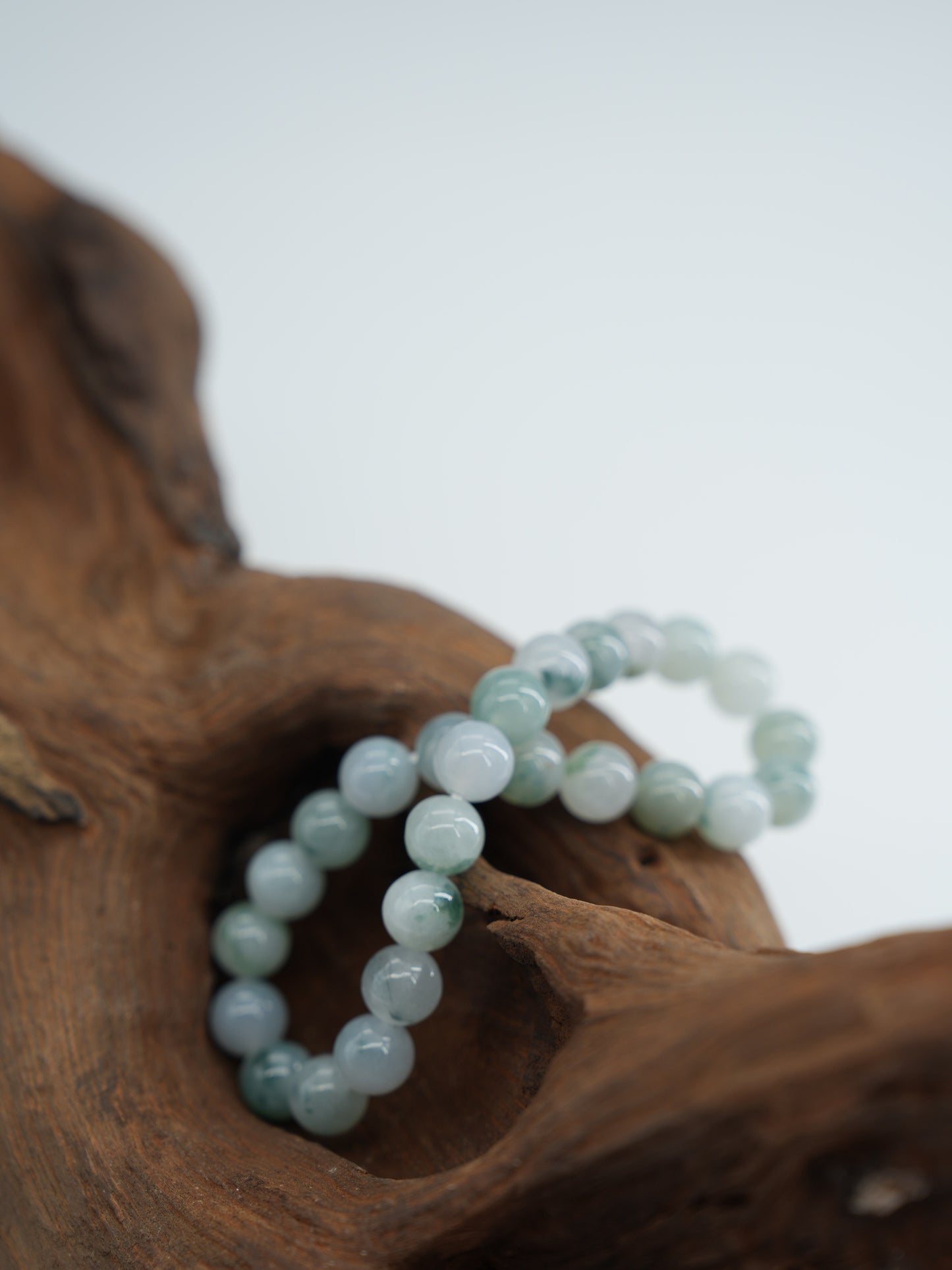 Floating flower jadeite bracelet  #J202601008